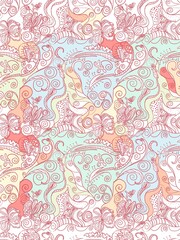 Abstract floral colorful background. Beautiful pattern