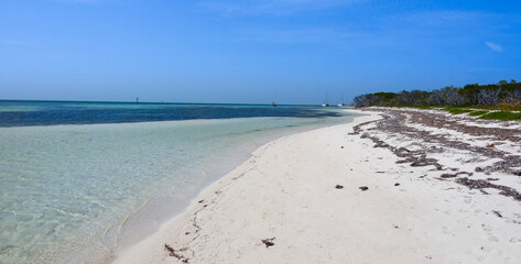 Boca Grande Island south of Key West in the Florida Keys with private white sand beaches and a little bit of paradise
