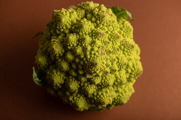 Close up shot of romanesco.