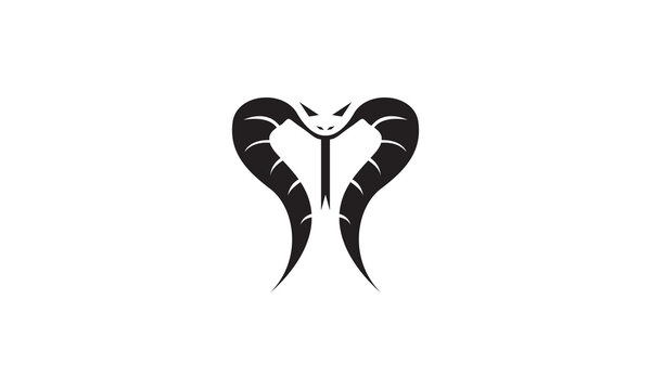 modern shape head snake cobra logo symbol icon vector graphic design illustration