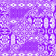 Seamless patchwork pattern of beautiful chintz 