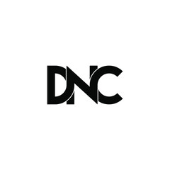 dnc letter original monogram logo design