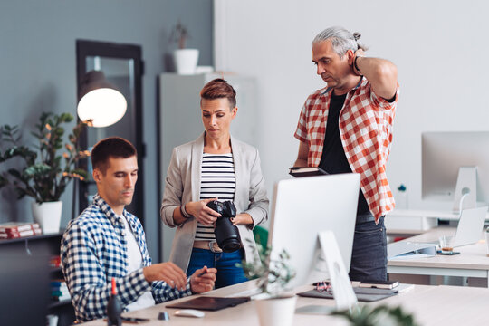 Business team working together at the office