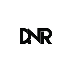 dnr letter original monogram logo design