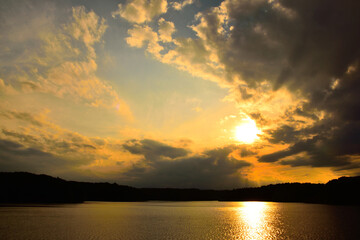 多摩湖・絶景夕焼け/Tama lake・Superb view Sunset