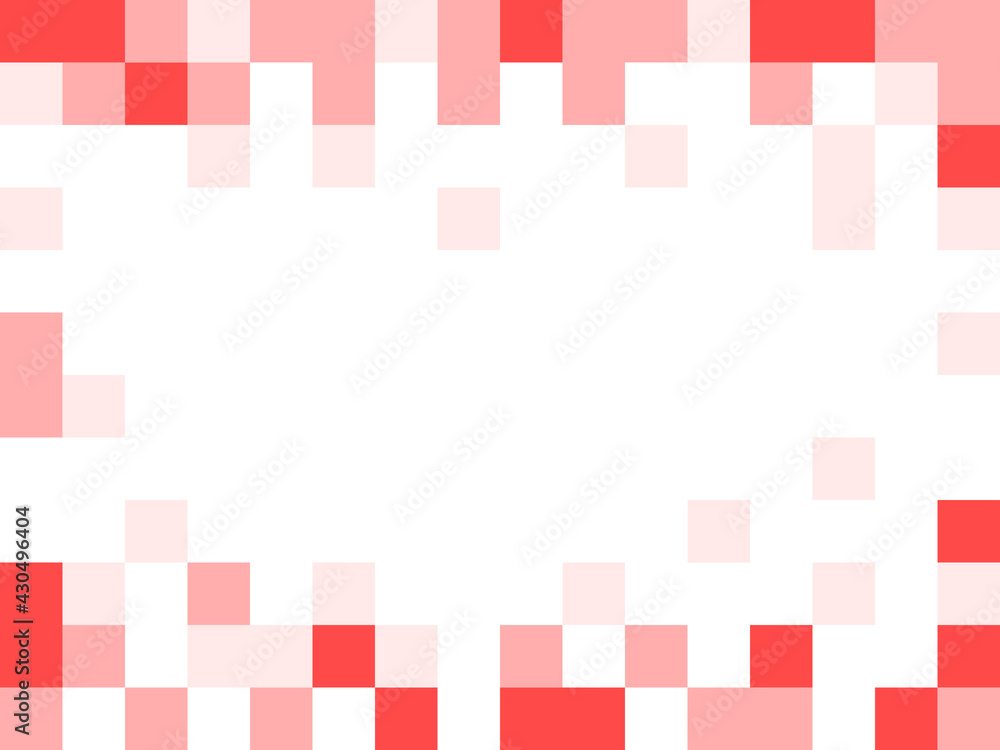 Poster pixelated abstract red background texture with pixels and an aspect ratio of 4:3. vector image.