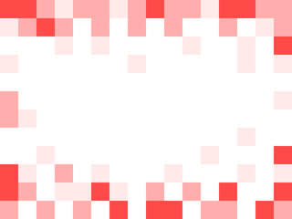 Pixelated Abstract Red Background Texture with Pixels and an Aspect Ratio of 4:3. Vector Image.