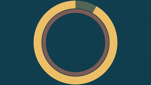 A 60 second countdown timer animation on a clean modern background in contrasting colors. 4K High Quality