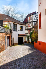 Old town of Neustadt an der Weinstrasse in the Pfalz, Germany