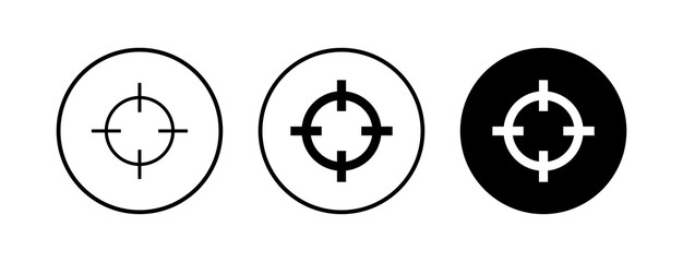 Target icons set. Target vector icon. goal icon. marketing target. Aim