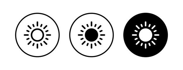 Sun icons set. Sun vector icon