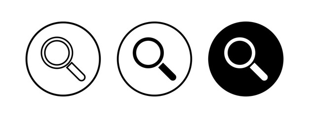 Search icons set. Glass vector icon. search magnifying glass icon. Find