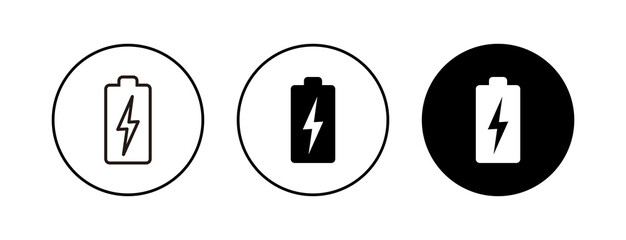 Battery icons set. Battery vector icon