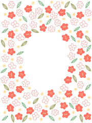 シンプル梅のフレーム