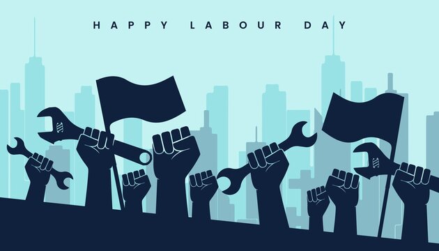 Illustration Vector Design Of World Labour day 1 May