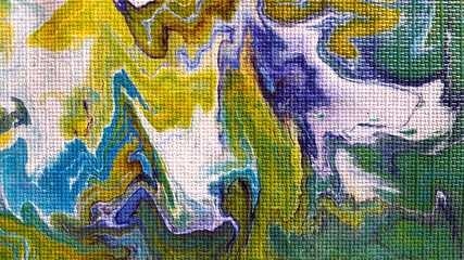 Free style of acrylic pour painting. Creative and unique abstract background, backdrop, book cover, banner, name card usage.