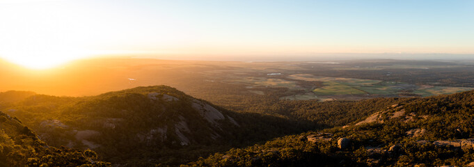 sunset over the mt Cameron