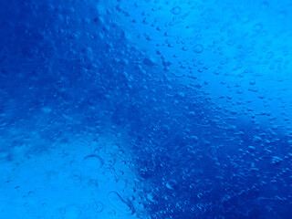 Macro shot of frozen surface