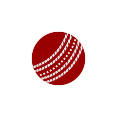 Fototapeta premium cricket ball icon vector sign symbol