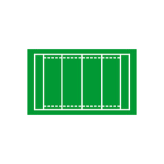 rugby field icon set vector sign symbol