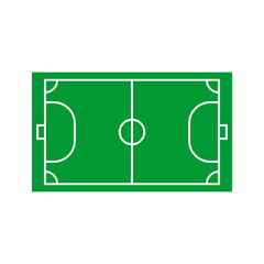 mini football field icon set vector sign symbol