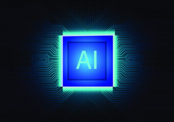 Geometric background and high tech circuit board connection system