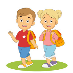 Cartoon Back to school teacher background