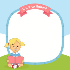 Back to school background,School border