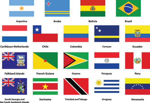  National flags of South America