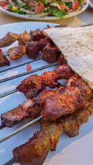 liver kebab, excellent food,  street flavors, adana,