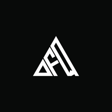 D F Q letter logo creative design. DFQ icon