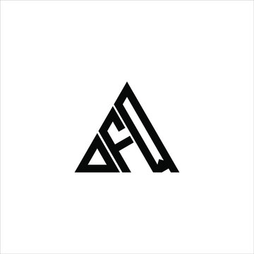 D F Q letter logo creative design. DFQ icon