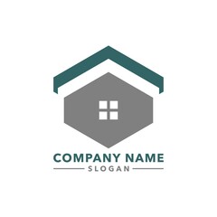 House logo design template vector
