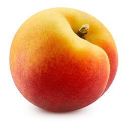 Peach isolated on a white background