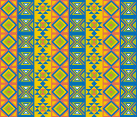 エスニック柄の背景イラスト