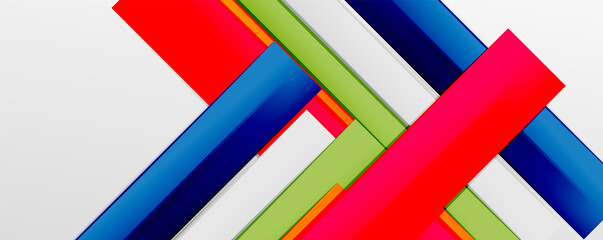 Multicolored lines background. Design template for business or technology presentations, internet posters or web brochure covers