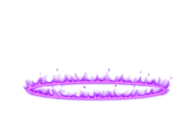 Purple fire magic circle effect