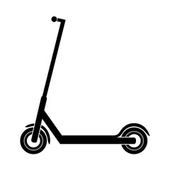 Electric kick scooter icon, vector illustration 