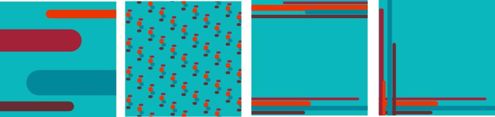 abstraction, abstract, background, postcard, pop-art, bright colors, turquoise, red, combinations, art
