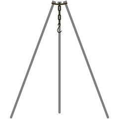 Campfire tripod vector isolated on white background