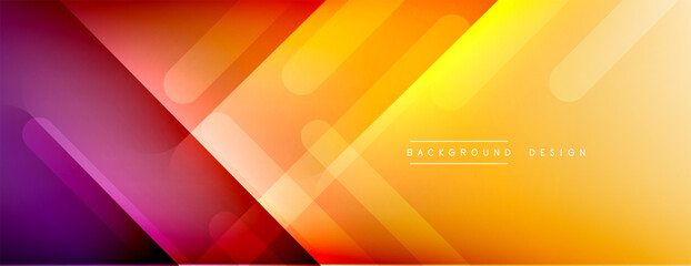 Obraz premium Dynamic lines abstract background. 3D shadow effects and fluid gradients. Modern overlapping forms