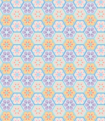 Fototapeta na wymiar A Seamless Abstract Floral Pattern Background