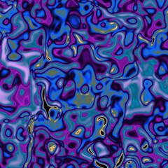 Red violet blue seamless pattern with flowers