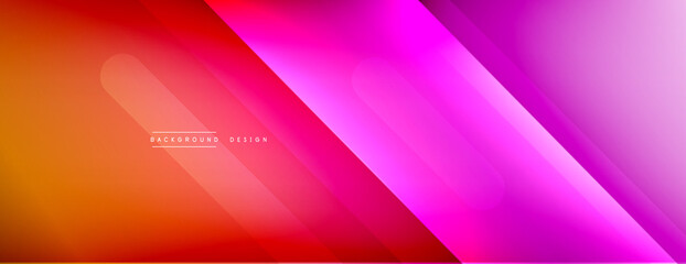 Fototapeta premium Dynamic lines abstract background. 3D shadow effects and fluid gradients. Modern overlapping forms