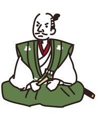 シンプルタッチの織田信長のイラスト