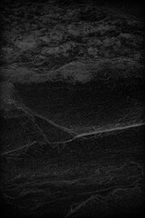 Dark grey black slate background or texture;  Stone wall black tones for use as background; Stone texture background grunge nature detail for design and decor, construction, interior