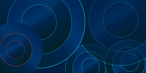 abstract blue background with circles