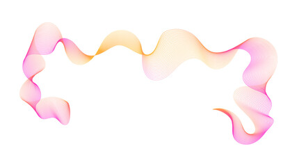 Abstract backdrop with wave gradient lines