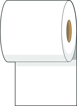 recommend clip art: Roll of toilet paper. Bathroom item.