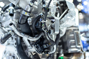 Fototapeta premium The engine in the car
